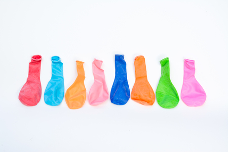 balloon colorful on white backgroundの写真素材