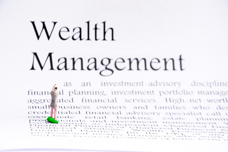 wealth management business concept backgroundの写真素材