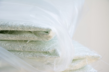 white glass fiber composite raw material backgroundの写真素材