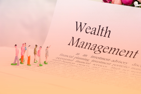 wealth management business concept backgroundの写真素材