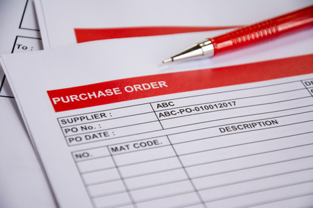 Finacial purchasing contract sign concept backgroundの写真素材