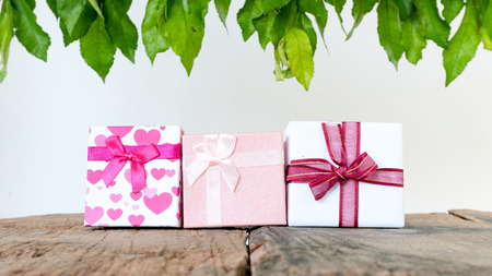 Gift happy box for surprise in celebrate time. parcel packaging.
