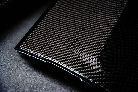 automotive part product make by carbon fiber composites. product of motorcycle and car. Cover partの写真素材