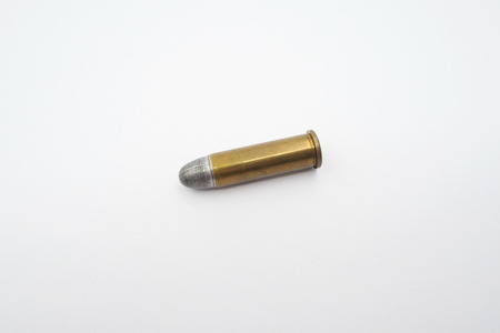 bullet isolated on white backgroundの写真素材