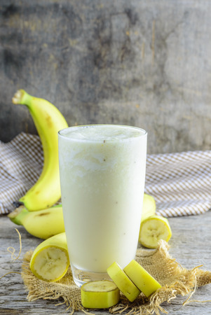 Banana smoothie for health.の写真素材