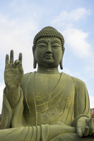 Statue of Buddha at peaceの写真素材