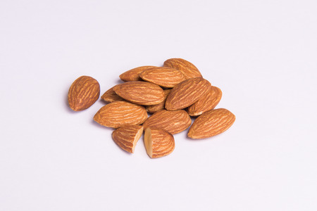 Almonds on backgroundの写真素材