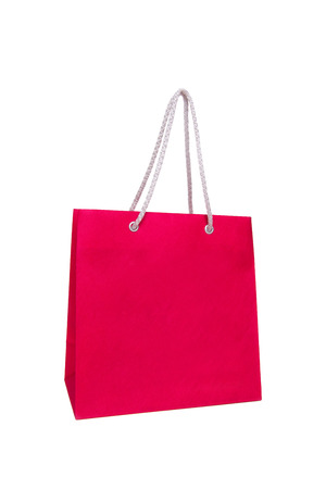 shopping bags isolated on whiteの写真素材