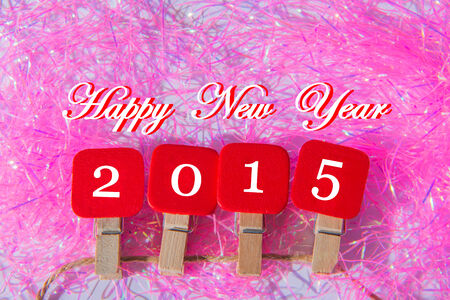 Happy new year 2015の写真素材