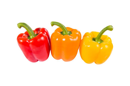 Colorful bell peppersの写真素材