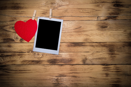 Valentines background with red heart.の写真素材