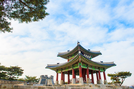 Hwaseong fortress in Suwon,Famous in Korea.のeditorial素材