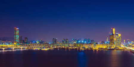 Seoul cityscape in Korea.の写真素材