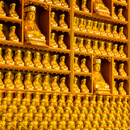 golden buddha statueの写真素材