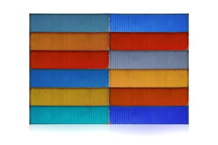Old container isolated on white background.