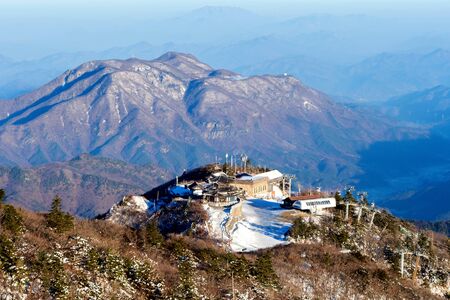 Deogyusan mountains in winter,South Korea.の写真素材