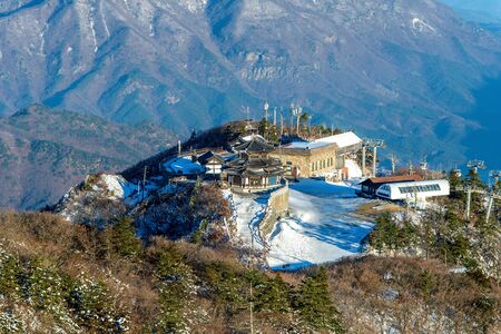 Deogyusan mountains in winter,South Korea.の写真素材