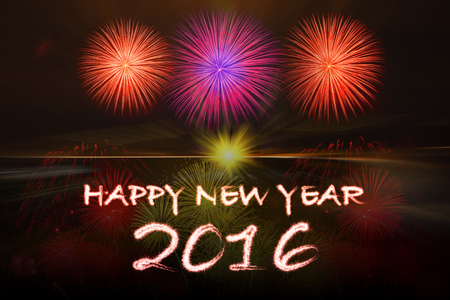 happy new year 2016の写真素材