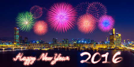 happy new year 2016の写真素材