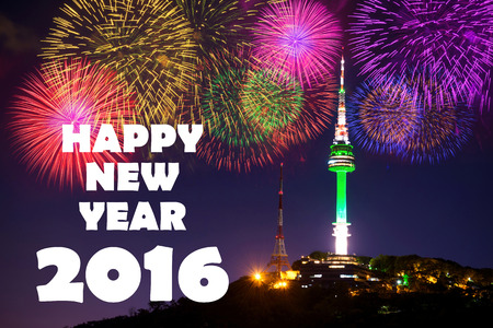 happy new year 2016の写真素材