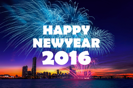 happy new year 2016の写真素材