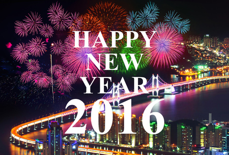 happy new year 2016の写真素材