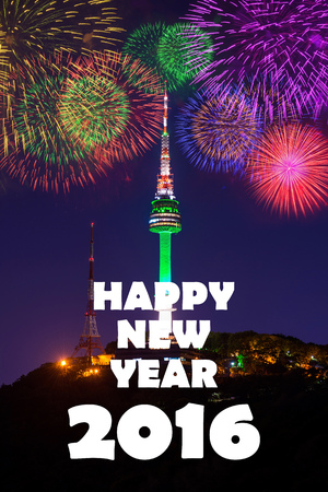 happy new year 2016の写真素材