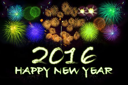 happy new year 2016の写真素材