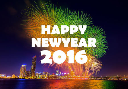 happy new year 2016の写真素材