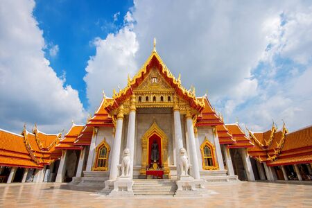 Marble Temple in Bangkok, Thailand.の写真素材