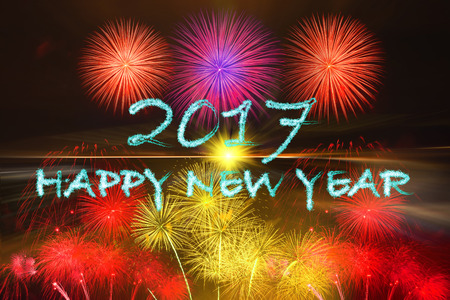 happy new year 2017の写真素材