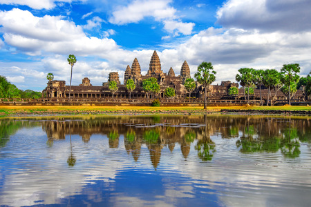 Angkor Wat Temple, Siem reap in Cambodia.の写真素材