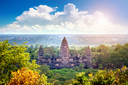 Angkor Wat Temple, Siem reap in Cambodia.の写真素材