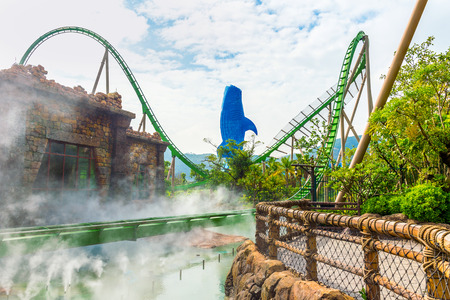 Zhuhai, Guangdong, China- NOV 9, 2017 : Zhuhai Chimelong Ocean Kingdom Park in Zhuhai, China.のeditorial素材