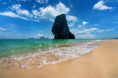 Beautiful seascape. Railay beach in Krabi province, Thailand.の写真素材