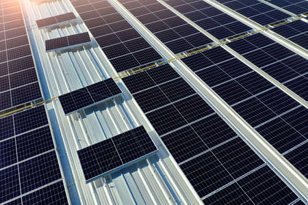 Solar panels on the roof. (Solar cell)