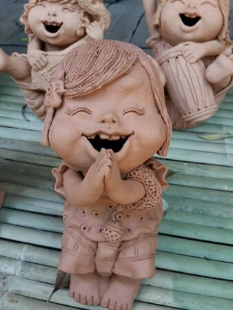 Funny clay doll handcraftの素材