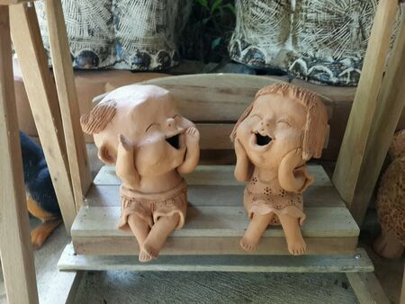 Funny clay doll handcraftの素材