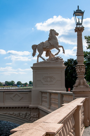 Rossbndiger on the bridgeの写真素材