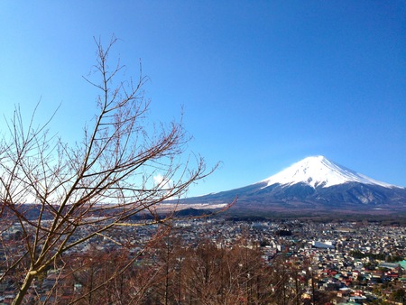 Fujisan mountain at Japanの写真素材