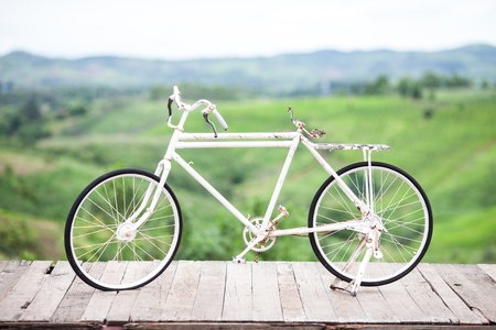 white Vintage Swiss Bicycle