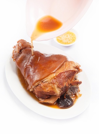 stewed pork leg , studio shot の写真素材