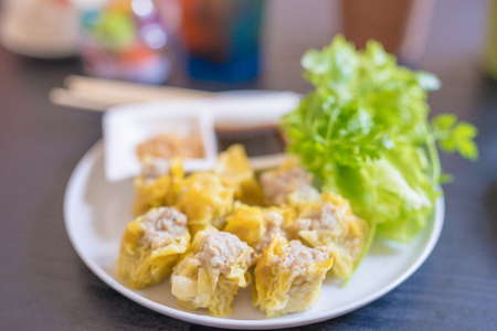 Chinese cuisine , Steamed Dumpling, Dim Somの写真素材