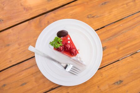fresh milk cherry cake