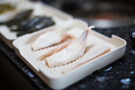 meat for Bar B Que  grill - selective focusの写真素材