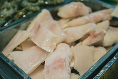 raw fish meat for buffetの写真素材