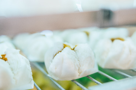 dimsum, Steamed chinese dimsum on steamerの写真素材