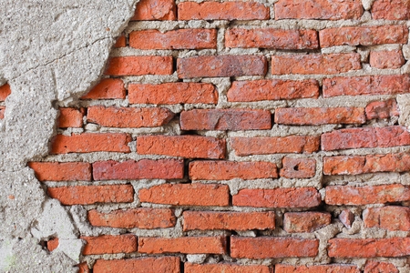 brick wall texture. Antique brick wall texture cracked of cement background, The pattern, and colors...