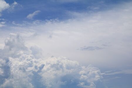 blue sky and white cloud beautiful colorful in nature with copy space for add text
