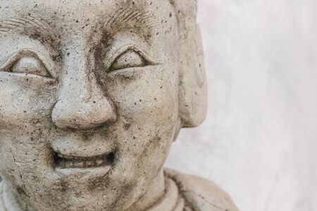 stone statue antique style China Closeup temple in Thailand.の写真素材
